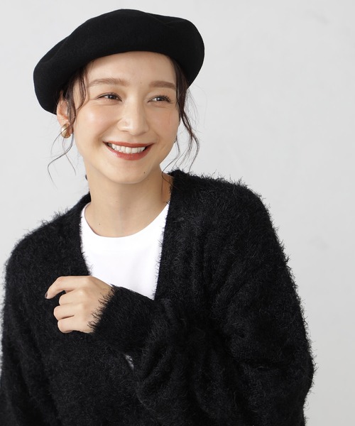 FOUND GOOD（ファウンドグッド）の「ベレーボウ（ハンチング/ベレー帽・レディース・ブラック/グレー系5/アイボリー/レッド系8・FREE）」の6枚目の写真