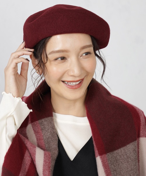 FOUND GOOD（ファウンドグッド）の「ベレーボウ（ハンチング/ベレー帽・レディース・ブラック/グレー系5/アイボリー/レッド系8・FREE）」の12枚目の写真