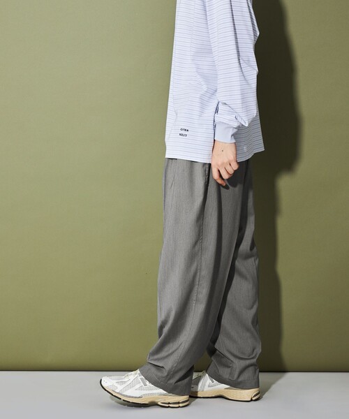 CITEN(シテン)の「<CITEN>ダブルクロス 2プリーツシェフパンツ(チノパンツ・メンズ・グレー/ブラック/ネイビー・S/L/M)」の4枚目の写真