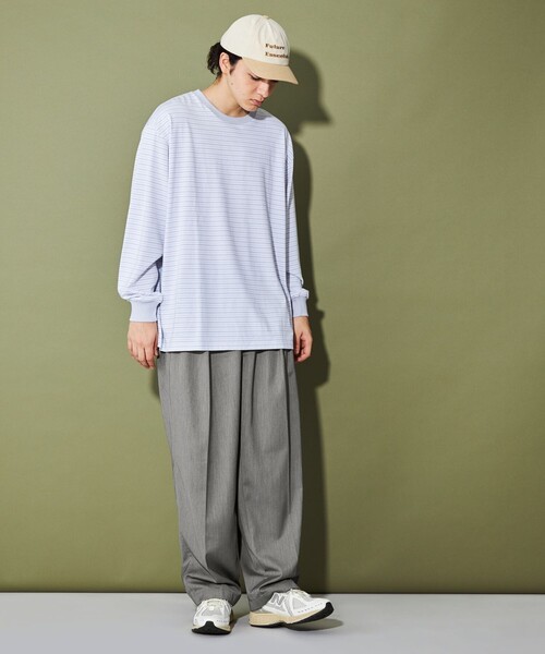 CITEN(シテン)の「<CITEN>ダブルクロス 2プリーツシェフパンツ(チノパンツ・メンズ・グレー/ブラック/ネイビー・S/L/M)」の5枚目の写真