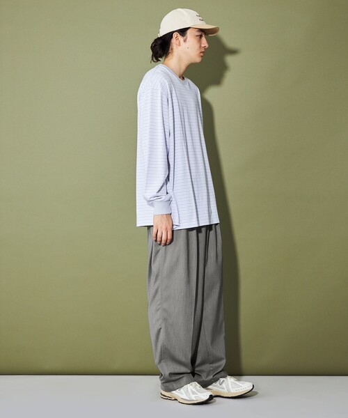 CITEN(シテン)の「<CITEN>ダブルクロス 2プリーツシェフパンツ(チノパンツ・メンズ・グレー/ブラック/ネイビー・S/L/M)」の6枚目の写真
