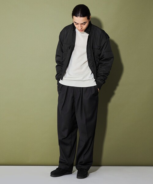 CITEN(シテン)の「<CITEN>ダブルクロス 2プリーツシェフパンツ(チノパンツ・メンズ・グレー/ブラック/ネイビー・S/L/M)」の8枚目の写真