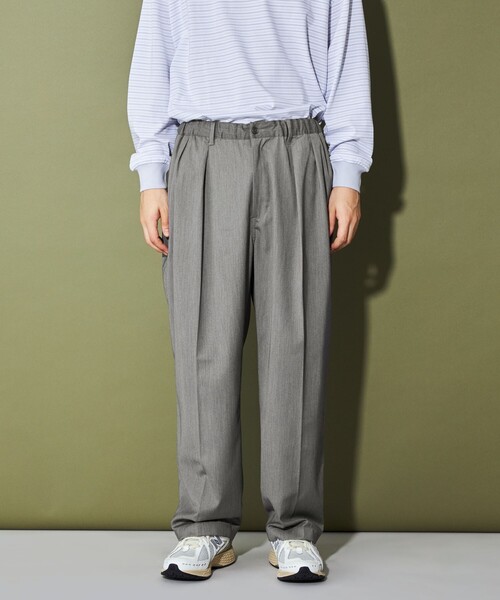 CITEN(シテン)の「<CITEN>ダブルクロス 2プリーツシェフパンツ(チノパンツ・メンズ・グレー/ブラック/ネイビー・S/L/M)」の12枚目の写真
