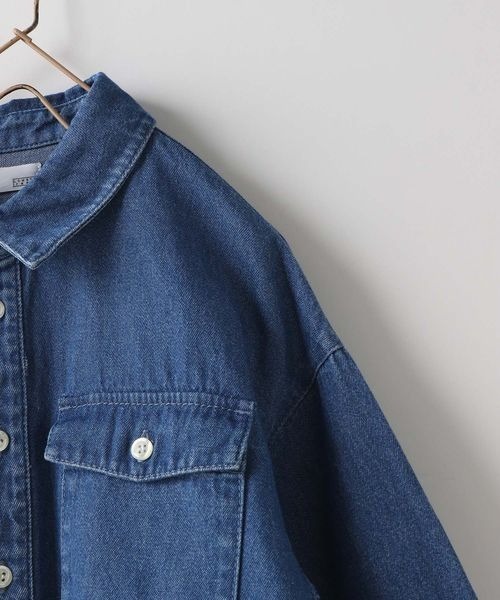 LOWRYS FARM（ローリーズファーム）の「デニムシャツ　 137074（シャツ/ブラウス・キッズ・ブルー・150cm/140cm/130cm/120cm/110cm）」の8枚目の写真