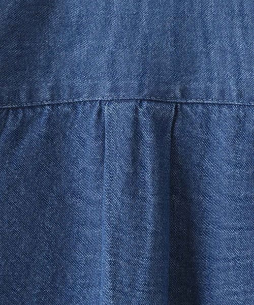 LOWRYS FARM（ローリーズファーム）の「デニムシャツ　 137074（シャツ/ブラウス・キッズ・ブルー・150cm/140cm/130cm/120cm/110cm）」の16枚目の写真