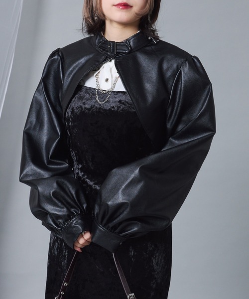 Mavie..7（メヴィセットゥ）の「【Mavie..7】ボレロジャケット（その他アウター・レディース・ブラック・FREE）」の12枚目の写真