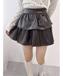 PHILLY | 【PHILLY】PUティアードミニスカパン(スカート)