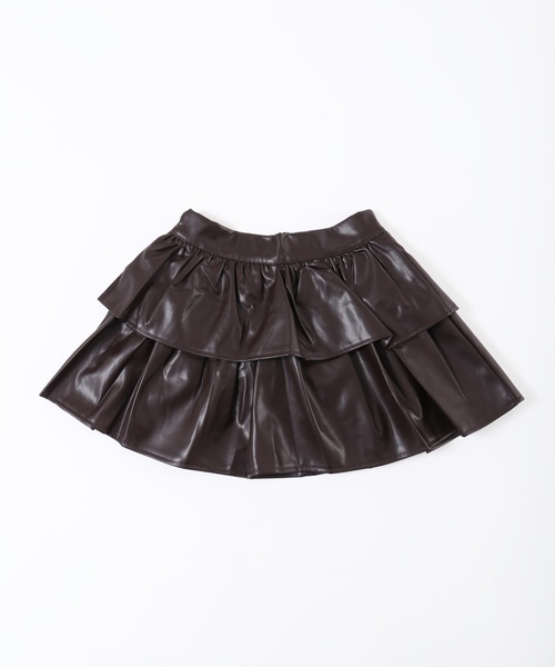 PHILLY(フィリー)の「【PHILLY】PUティアードミニスカパン(スカート・レディース・ブラウン/ブラック・FREE)」の8枚目の写真