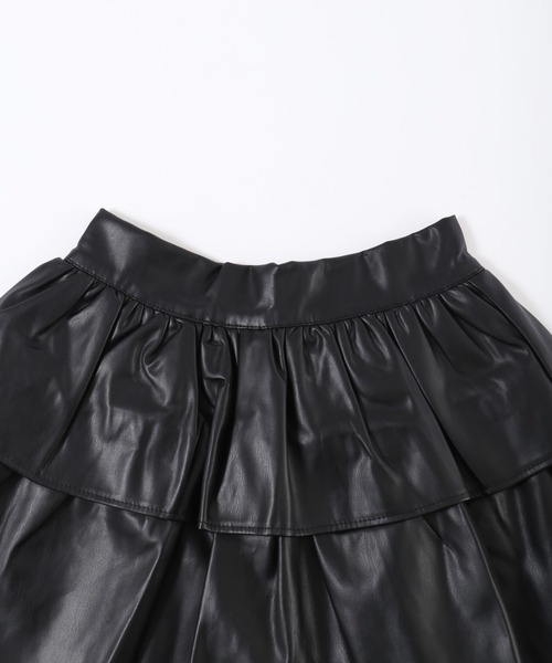 PHILLY(フィリー)の「【PHILLY】PUティアードミニスカパン(スカート・レディース・ブラウン/ブラック・FREE)」の9枚目の写真