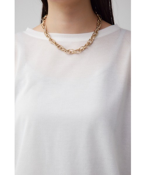 AZUL by moussy（アズールバイマウジー）の「袖シアーカットソートップス（Tシャツ/カットソー・レディース・ブラック/スモークピンク/ブラック系その他/グレー/ホワイト・FREE）」の12枚目の写真