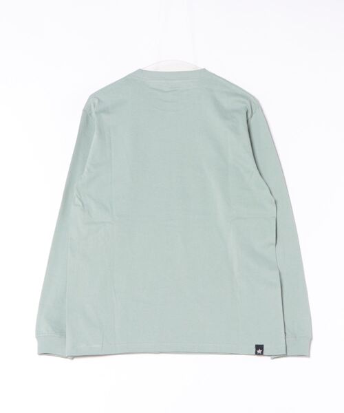 H.A.K（ハク）の「5．6オンスコットン天竺チェッカーフラワープリントロングスリーブTシャツ（Tシャツ/カットソー・レディース・ブラック/ホワイト/ライトグリーン・FREE）」の4枚目の写真