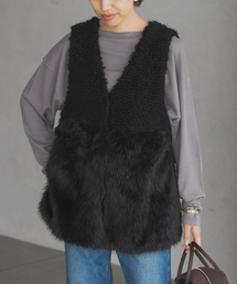 IENA | RITTO/リット ROOP FUR VEST ベスト 202490-FT(ベスト)