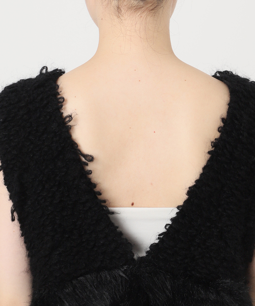 IENA（イエナ）の「RITTO/リット ROOP FUR VEST ベスト 202490-FT（ベスト・レディース・ブラック/ベージュ・FREE）」の19枚目の写真