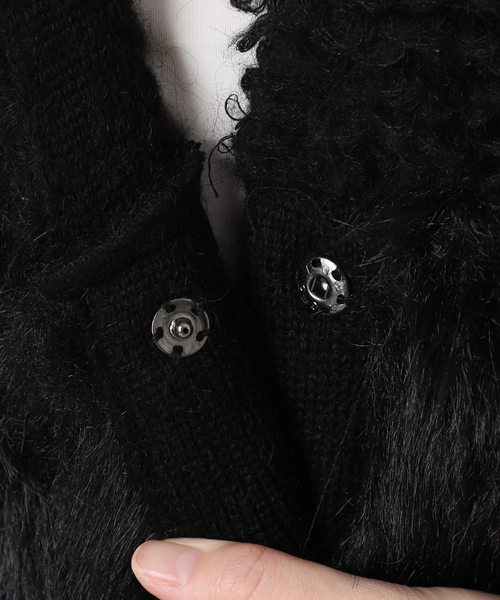 IENA（イエナ）の「RITTO/リット ROOP FUR VEST ベスト 202490-FT（ベスト・レディース・ブラック/ベージュ・FREE）」の11枚目の写真