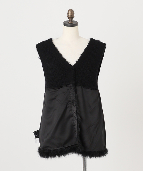 IENA（イエナ）の「RITTO/リット ROOP FUR VEST ベスト 202490-FT（ベスト・レディース・ブラック/ベージュ・FREE）」の12枚目の写真