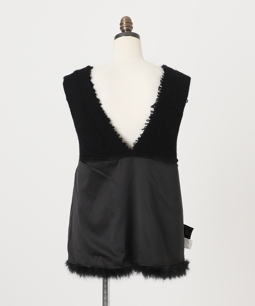 IENA（イエナ）の「RITTO/リット ROOP FUR VEST ベスト 202490-FT（ベスト・レディース・ブラック/ベージュ・FREE）」の13枚目の写真