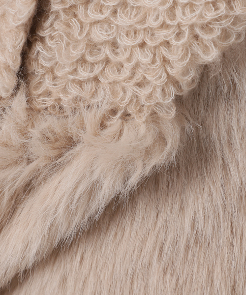 IENA（イエナ）の「RITTO/リット ROOP FUR VEST ベスト 202490-FT（ベスト・レディース・ブラック/ベージュ・FREE）」の9枚目の写真