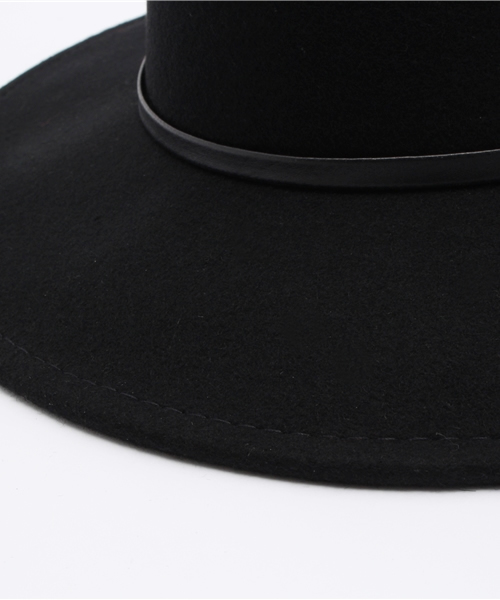 Discoat Parisien（ディスコートパリシアン）の「プレート付中折ハット（ハット・レディース・ブラック/ベージュ/ブラウン/グレー・ﾌﾘ-）」の8枚目の写真