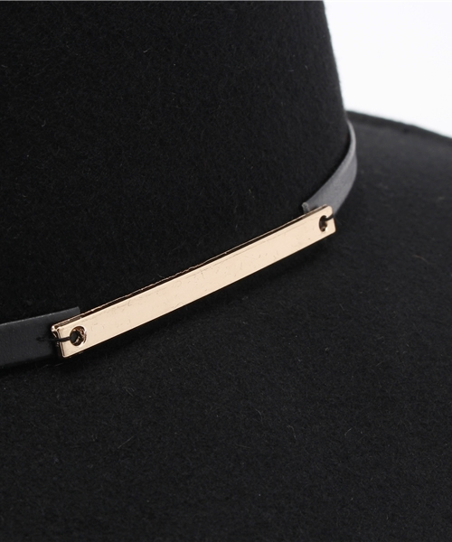 Discoat Parisien（ディスコートパリシアン）の「プレート付中折ハット（ハット・レディース・ブラック/ベージュ/ブラウン/グレー・ﾌﾘ-）」の9枚目の写真