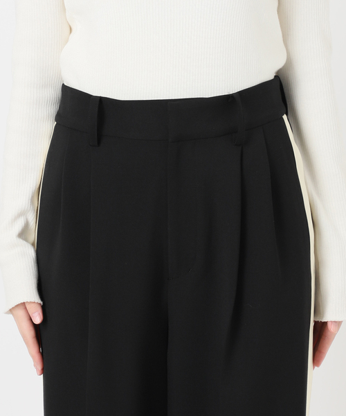 journal standard L'essage（ジャーナルスタンダードレサージュ）の「PE/ツイルラインパンツ2（スラックス・レディース・グレー/ブラック・36/38）」の16枚目の写真