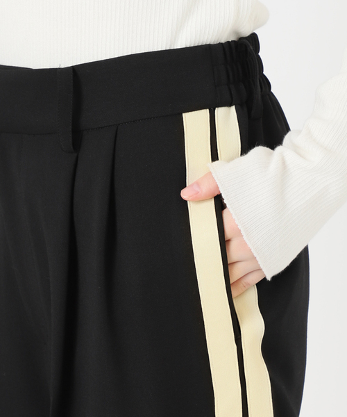 journal standard L'essage（ジャーナルスタンダードレサージュ）の「PE/ツイルラインパンツ2（スラックス・レディース・グレー/ブラック・36/38）」の17枚目の写真