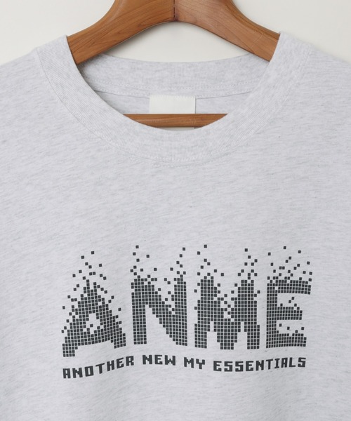 ANME(アンメ)の「ANMEピクセルロゴプリント長袖Tシャツ(Tシャツ/カットソー・レディース・オートミール/ブラック系/オフホワイト/ブラック系その他・M/L)」の17枚目の写真