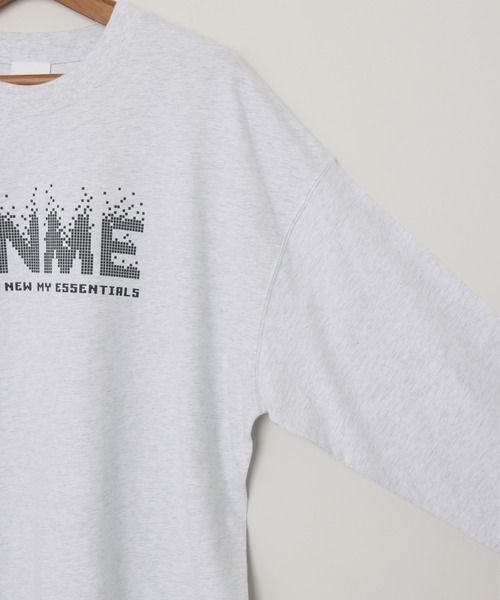 ANME(アンメ)の「ANMEピクセルロゴプリント長袖Tシャツ(Tシャツ/カットソー・レディース・オートミール/ブラック系/オフホワイト/ブラック系その他・M/L)」の19枚目の写真