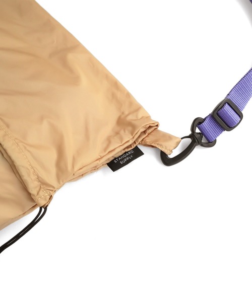 STANDARD SUPPLY(スタンダードサプライ)の「スタンダードサプライ / REGII レジー / DRAW STRING SHOULDER ドローストリングショルダー(ショルダーバッグ・レディース・ホワイト/ダークグレー/ベージュ/オレンジ/グレイッシュベージュ/ブルー/ピンク/ブラック/カーキ/サックスブルー・FREE)」の11枚目の写真