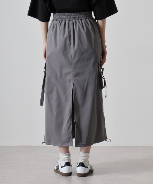 FUNALIVE（ファンアライブ）の「.works 合繊バルーンカーゴスカート（スカート・レディース・ブラック/ダークグレー/グレー・M）」の16枚目の写真