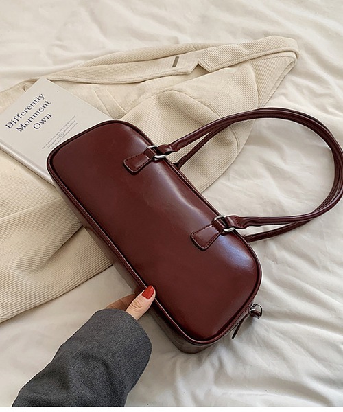 HALEY PESCA（ヘーリーペスカ）の「HALEY PESCA/レザー調　スクエアボストンバッグ（ボストンバッグ・レディース・レッド/ピンク/ブラウン/ホワイト/ブラック・FREE）」の14枚目の写真