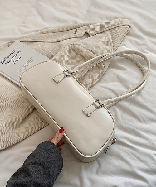 HALEY PESCA（ヘーリーペスカ）の「HALEY PESCA/レザー調　スクエアボストンバッグ（ボストンバッグ・レディース・レッド/ピンク/ブラウン/ホワイト/ブラック・FREE）」の20枚目の写真