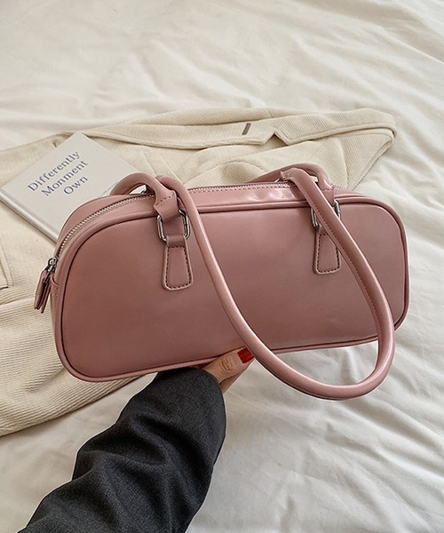 HALEY PESCA（ヘーリーペスカ）の「HALEY PESCA/レザー調　スクエアボストンバッグ（ボストンバッグ・レディース・レッド/ピンク/ブラウン/ホワイト/ブラック・FREE）」の22枚目の写真