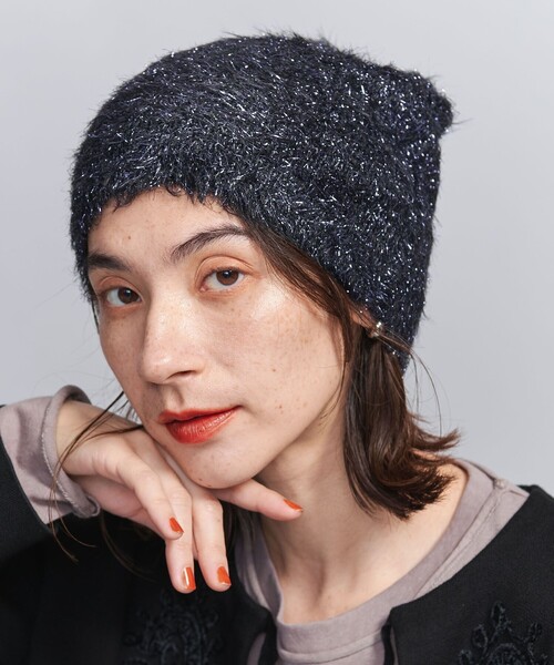 BEAUTY&YOUTH UNITED ARROWS(ビューティーアンドユースユナイテッドアローズ)の「ラメ ニットキャップ(ニットキャップ/ビーニー・レディース・グレー/ブラック・FREE)」の13枚目の写真