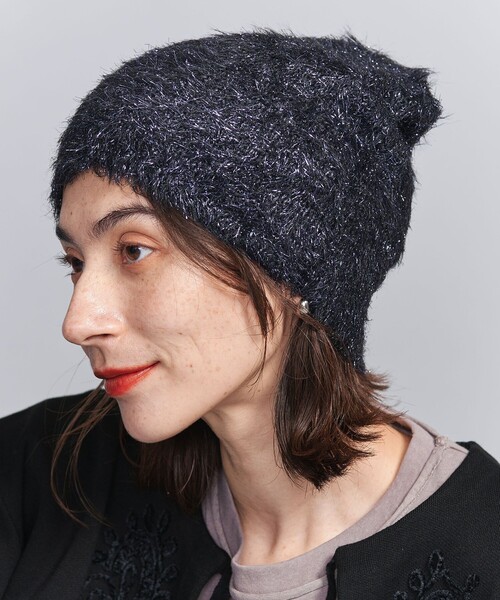 BEAUTY&YOUTH UNITED ARROWS(ビューティーアンドユースユナイテッドアローズ)の「ラメ ニットキャップ(ニットキャップ/ビーニー・レディース・グレー/ブラック・FREE)」の14枚目の写真