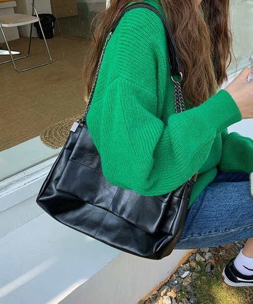 Miniministore(ミニミニストア)の「レトロ風バッグ ショルダーバッグ 韓国風(ショルダーバッグ・レディース・ブラック・FREE)」の5枚目の写真