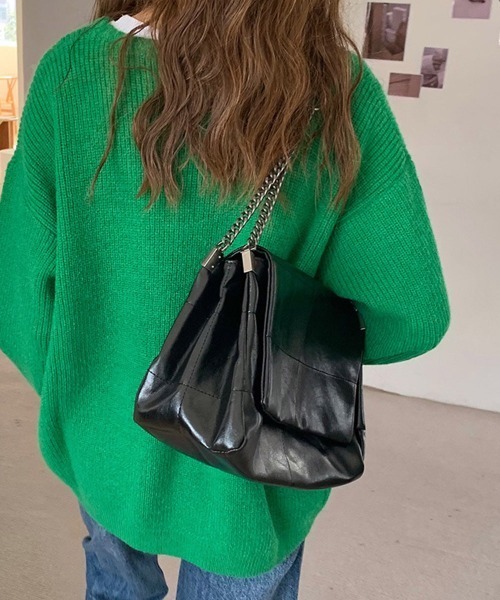 Miniministore(ミニミニストア)の「レトロ風バッグ ショルダーバッグ 韓国風(ショルダーバッグ・レディース・ブラック・FREE)」の7枚目の写真