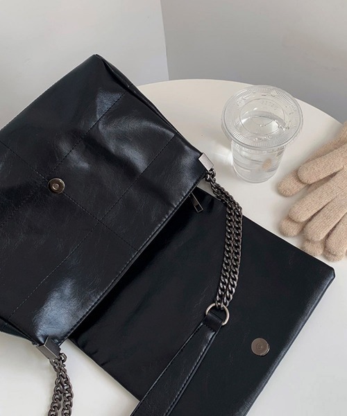 Miniministore(ミニミニストア)の「レトロ風バッグ ショルダーバッグ 韓国風(ショルダーバッグ・レディース・ブラック・FREE)」の17枚目の写真