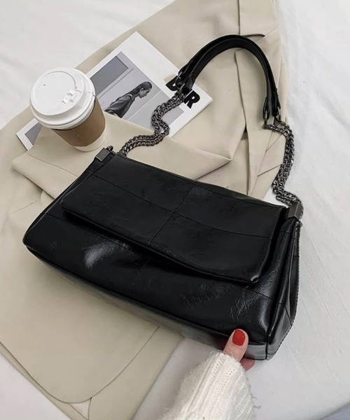 Miniministore(ミニミニストア)の「レトロ風バッグ ショルダーバッグ 韓国風(ショルダーバッグ・レディース・ブラック・FREE)」の19枚目の写真
