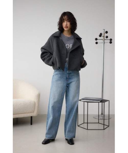 AZUL BY MOUSSYコクーンスリーブ　ショートコート セール】コクーンスリーブショートコート（ステンカラーコート