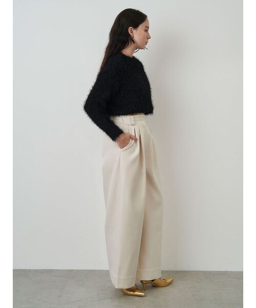 ELENDEEK(エレンディーク)の「タックワイドレッグパンツ(その他パンツ・レディース・ブラック/オフホワイト/ベージュ・01/02)」の14枚目の写真