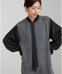 IENA（イエナ）の「サテン ボウタイ スキッパーブラウス（シャツ 