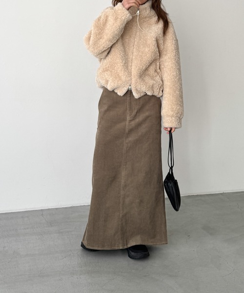CANAL JEAN（キャナルジーン）の「RED CHOP WORKS　コーデュロイロングスカート（スカート・レディース・ベージュ/チャコールグレー・34/36/38）」の5枚目の写真