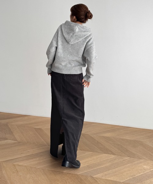 CANAL JEAN（キャナルジーン）の「RED CHOP WORKS　コーデュロイロングスカート（スカート・レディース・ベージュ/チャコールグレー・34/36/38）」の7枚目の写真