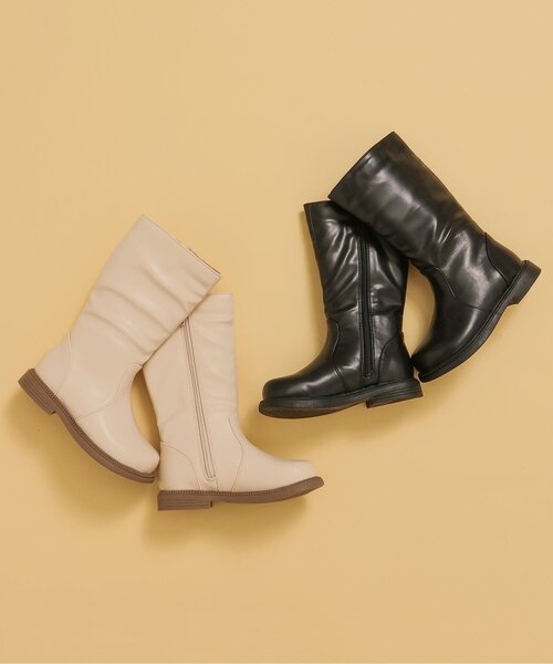 BREEZE(ブリーズ)の「ミドルブーツ(ブーツ・キッズ・ベージュ/ブラック・20/18/16/17/19)」の9枚目の写真