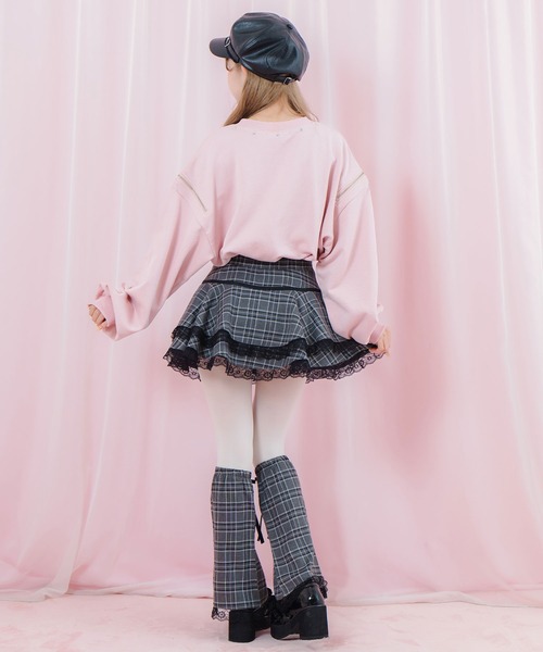 Honey Cinnamon（ハニーシナモン）の「チェックリボンAPスウェット（スウェット・レディース・ブラック/ピンク・FREE）」の11枚目の写真