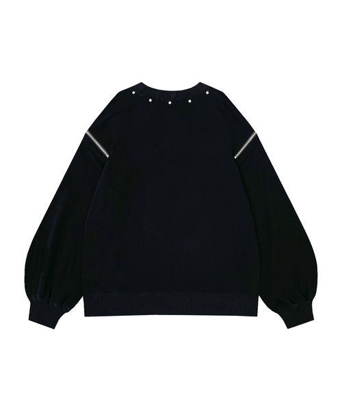 れもん◆デニーローズらしい可愛いデザインの黒コットンスウェットTOPS！S れもん◇デニーローズらしい可愛いデザインの黒コットン
