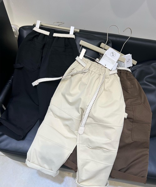 aimoha(アイモハ)の「【aimoha-KIDS-】ワイドカーゴパンツ(カーゴパンツ・キッズ・ブラック/ブラウン/オフホワイト・110/120/130/140/150/160)」の14枚目の写真