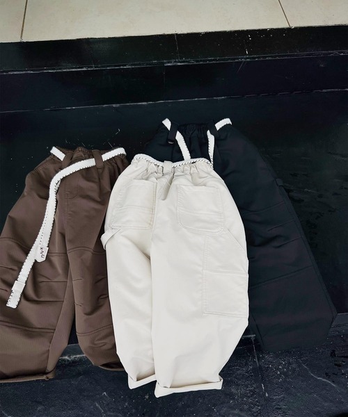 aimoha(アイモハ)の「【aimoha-KIDS-】ワイドカーゴパンツ(カーゴパンツ・キッズ・ブラック/ブラウン/オフホワイト・110/120/130/140/150/160)」の12枚目の写真