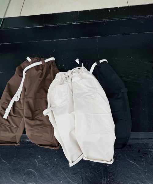 aimoha(アイモハ)の「【aimoha-KIDS-】ワイドカーゴパンツ(カーゴパンツ・キッズ・ブラック/ブラウン/オフホワイト・110/120/130/140/150/160)」の11枚目の写真