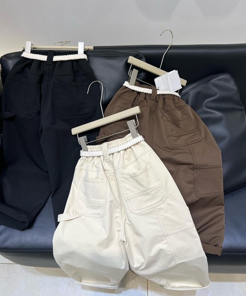 aimoha(アイモハ)の「【aimoha-KIDS-】ワイドカーゴパンツ(カーゴパンツ・キッズ・ブラック/ブラウン/オフホワイト・110/120/130/140/150/160)」の5枚目の写真